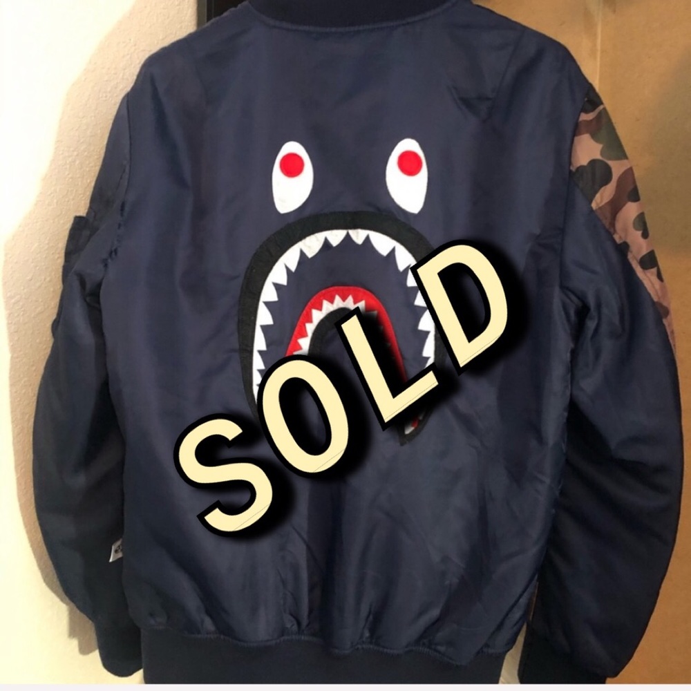SOLD •••Bape Bomber jacket size M